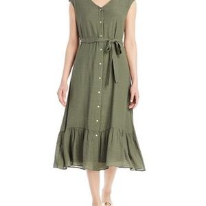 Nanette Lapore green midi dress size 4 EUC